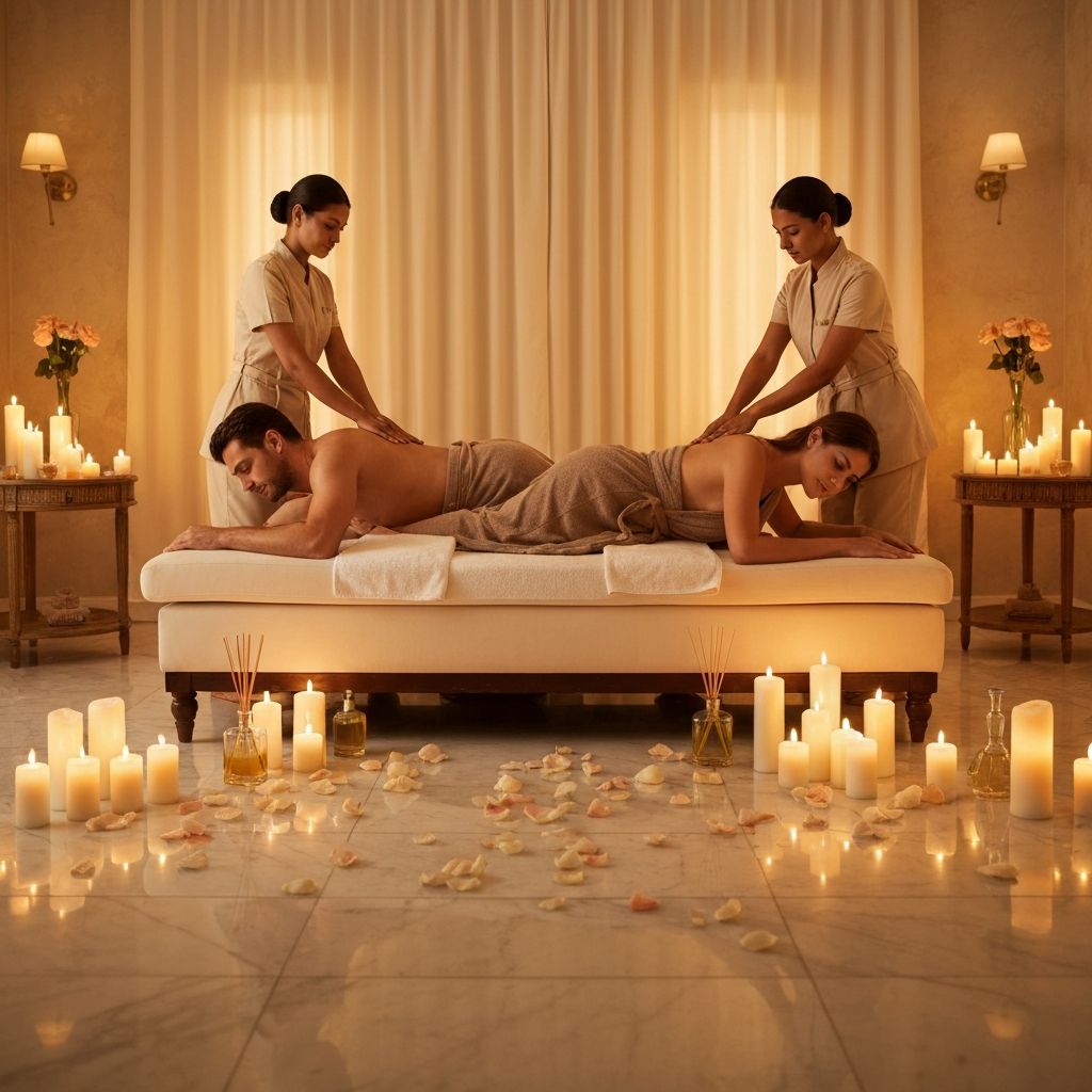 Masaje en pareja sala privada